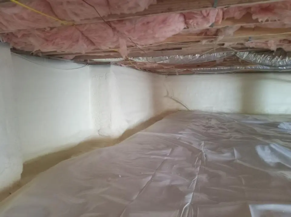 Crawl space encapsulation with closed-cell spray foam for Spray Foam Roofing in Mountain Home